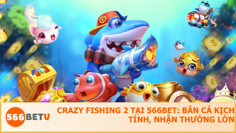 Crazy Fishing 2 mang đến trải nghiệm bắn cá đổi thưởng đơn giản, dễ chơi, đầy cuốn hút.