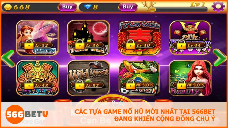Những slot game mới như Long Lân, Pharaoh, Quái Vật Biển liên tục thu hút người chơi nhờ hiệu ứng đẹp và tỉ lệ ăn cao.