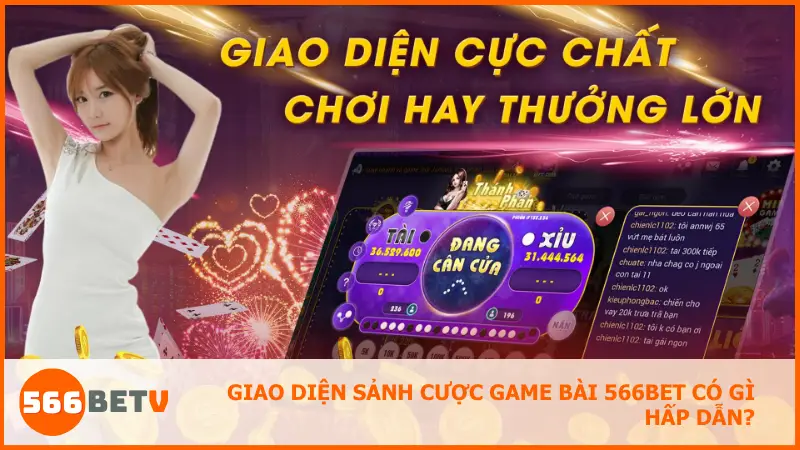 Giao diện sảnh game bài tại 566bet trực quan, dễ sử dụng, phù hợp với cả người mới.