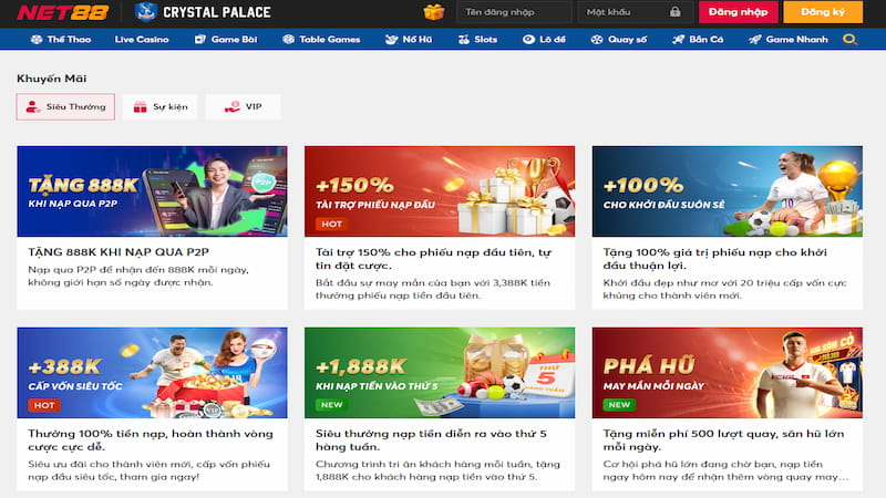 Ưu đãi tại các nhà cái uy tín luôn công khai rõ ràng